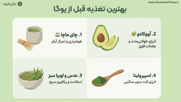 بهترین تغذیه قبل از یوگا